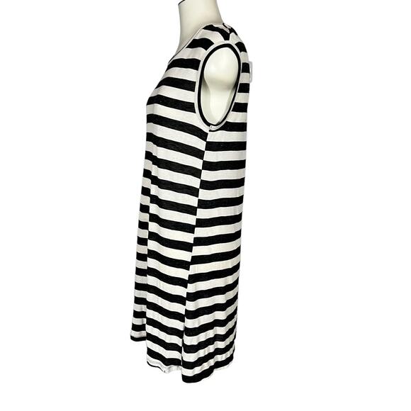 Volcom (M) Lived In Rib Mini Dress Stripe CoverUp Muscle Sleeveless - Picture 6 of 9